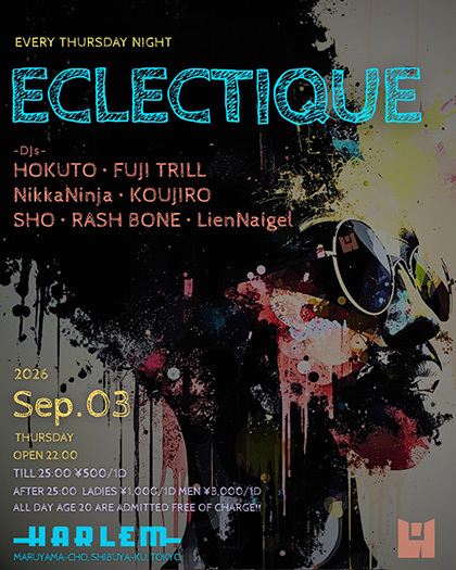 Flyer for ECLECTIQUE at HARLEM