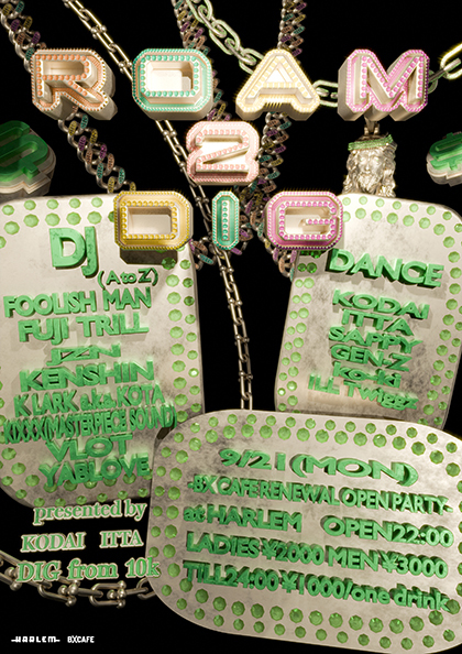 ROAM 2 DIG -BX CAFE RENEWAL OPEN PARTY-｜HARLEMのフライヤー