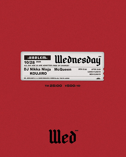 Flyer for Wednesday at HARLEM